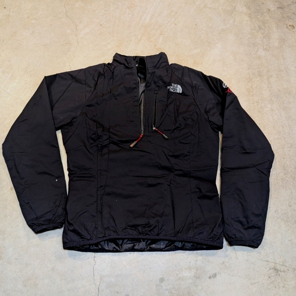 The North Face Summit Series Women's M Black Pullover Jacket 1/4 Zip Flaws - Picture 1 of 10